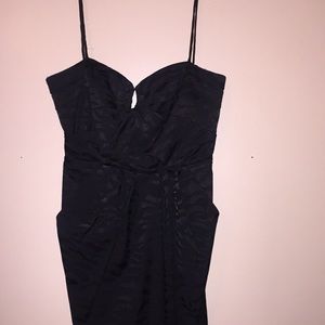 Beautiful black on black zebra print dress